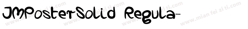 JMPosterSolid Regula字体转换